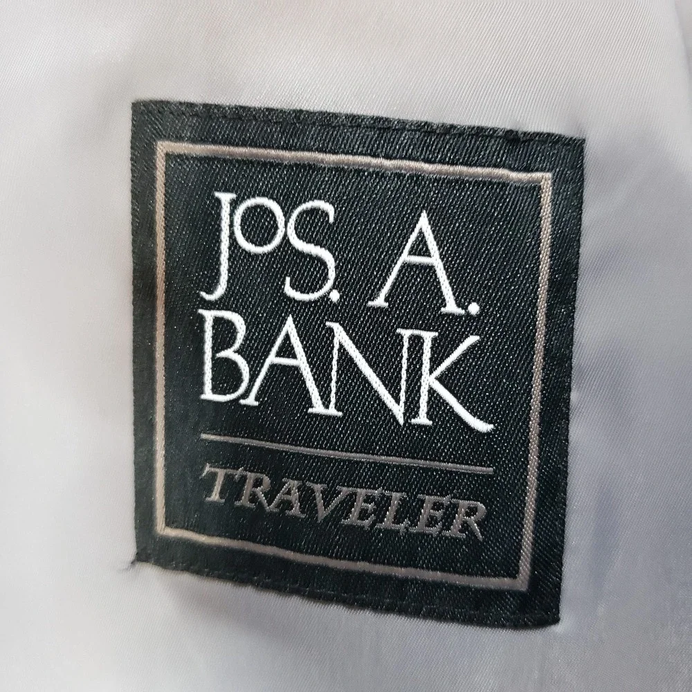 Jos‎ A Bank Jacket 2XL 2XLT Gray Wool Tailored Traveler Blazer Sport Coat 50L